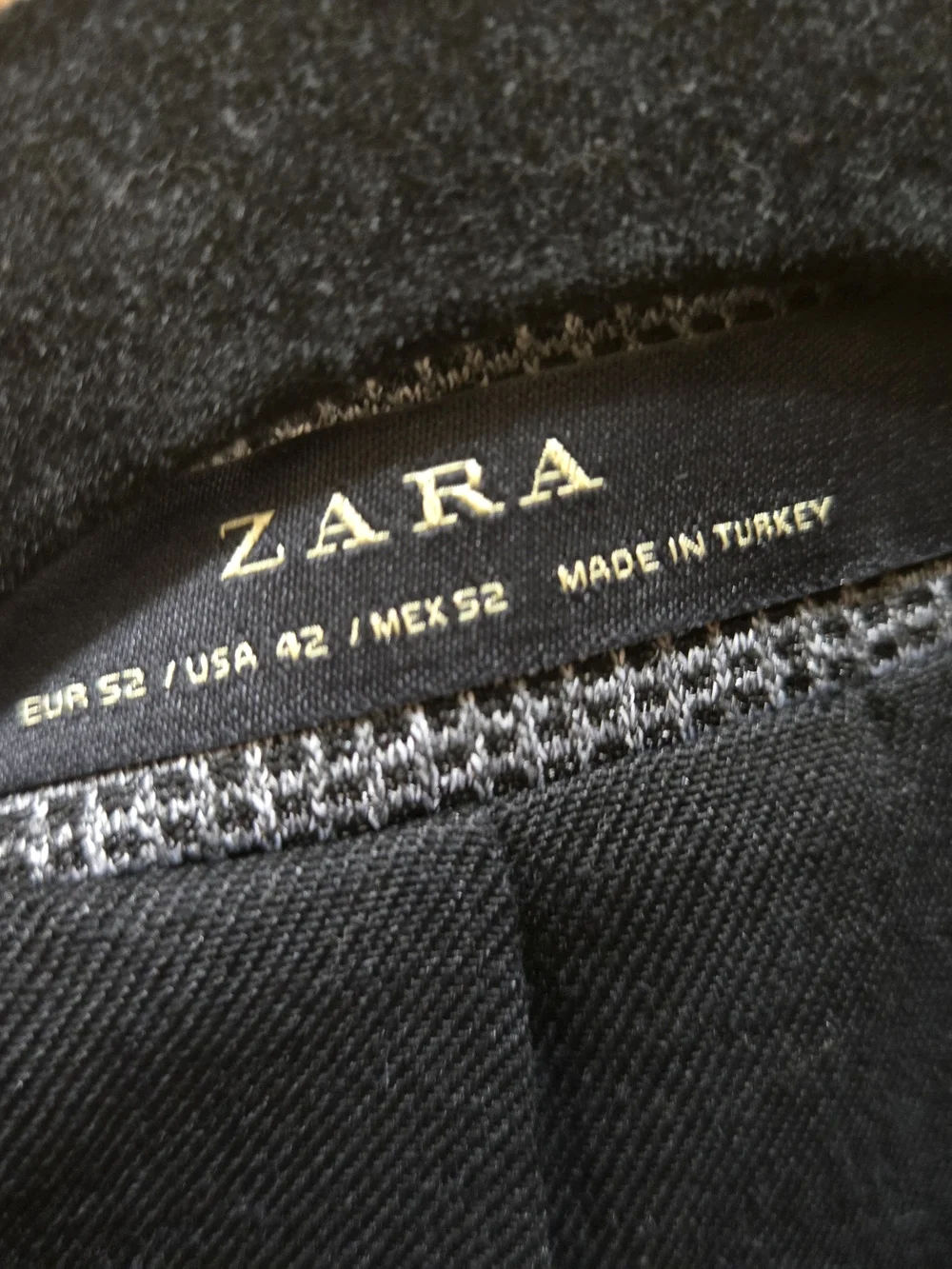 Zara Classic Men's Gray Textured Blazer